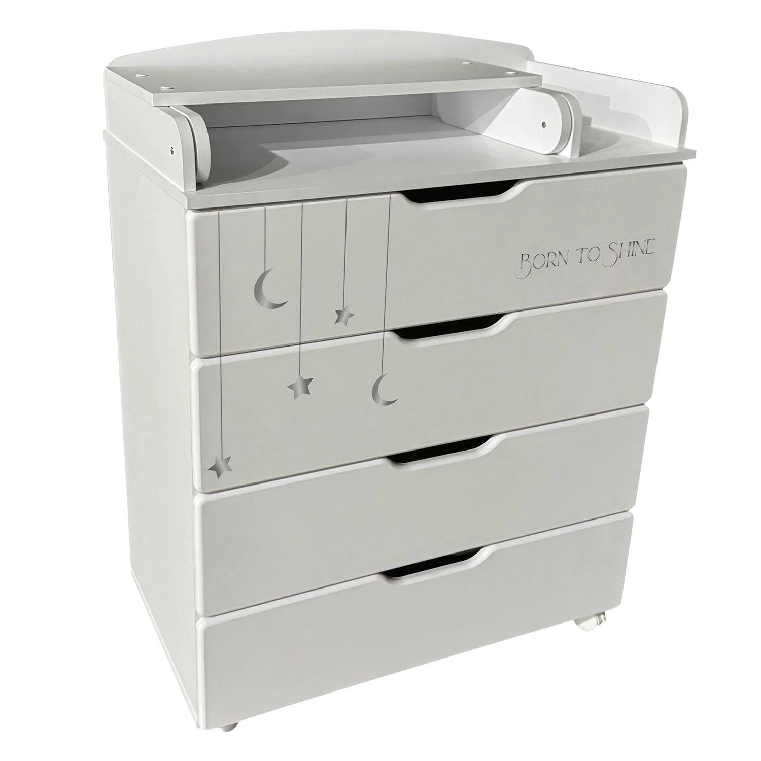 картинка Комод детский с пеленальной доской Indigo Baby Line 800/4 ЛДСП от Компасик.ру гипермаркет детских колясок и автокресел