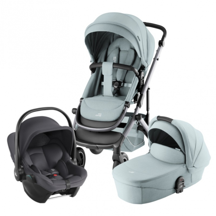 картинка Детская коляска Britax Roemer SMILE 5Z, STYLE + автокресло BABY-SAFE CORE от Компасик.ру гипермаркет детских колясок и автокресел