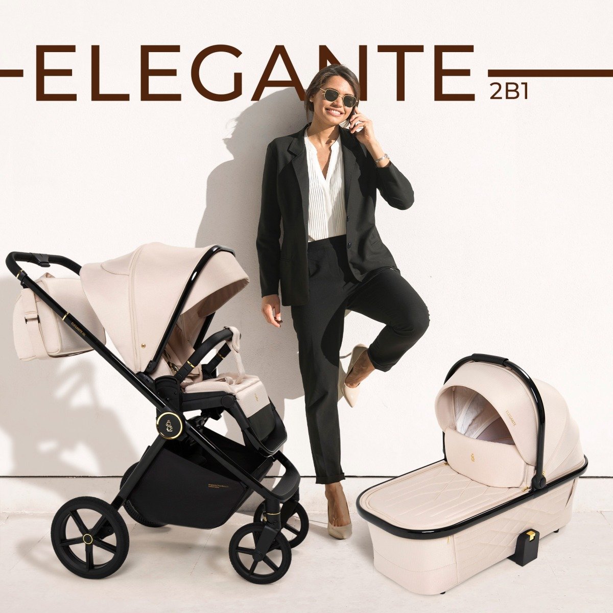 картинка Детская коляска Sweet Baby Elegante GL 2025 2 в 1 от Компасик.ру гипермаркет детских колясок и автокресел