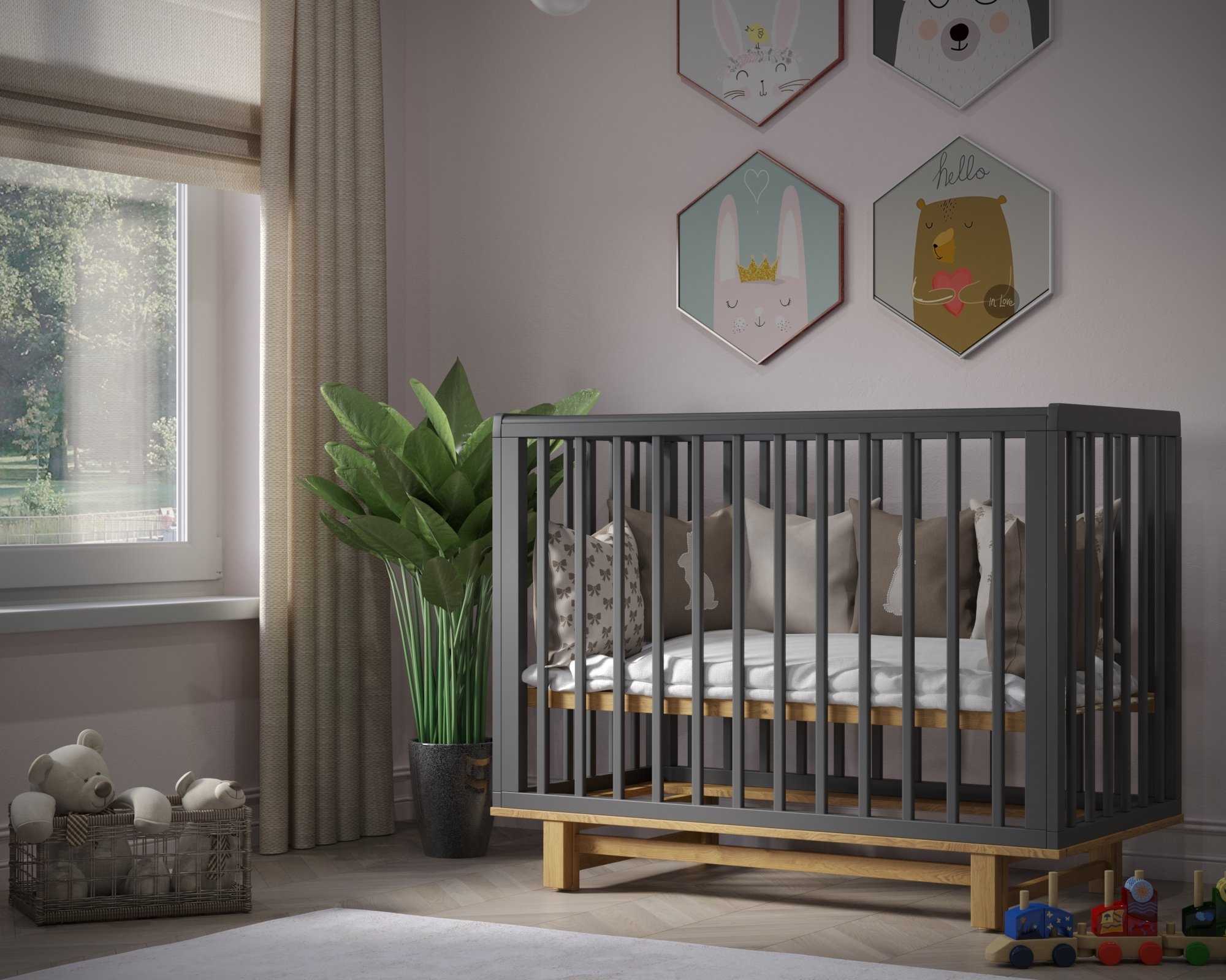 Темно серый