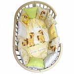 Комплект в кроватку 4 предмета L`Abeille ПОНЯШКИ