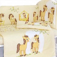 Комплект в кроватку 6 предметов ЛОШАДКИ