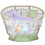 Комплект в кроватку 4 предмета L`Abeille ДИННИКИ