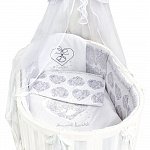 Комплект в кроватку 7 предметов L`Abeille АЖУРНЫЙ