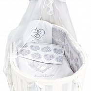 Комплект в кроватку 7 предметов L`Abeille АЖУРНЫЙ