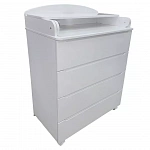 Детский комод Indigo Style 804 с широким пеленальным столиком, МДФ