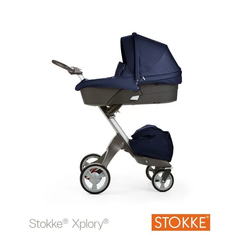 картинка Детская коляска Stokke Xplory 2 в 1 Deep Blue от Компасик.ру гипермаркет детских колясок и автокресел