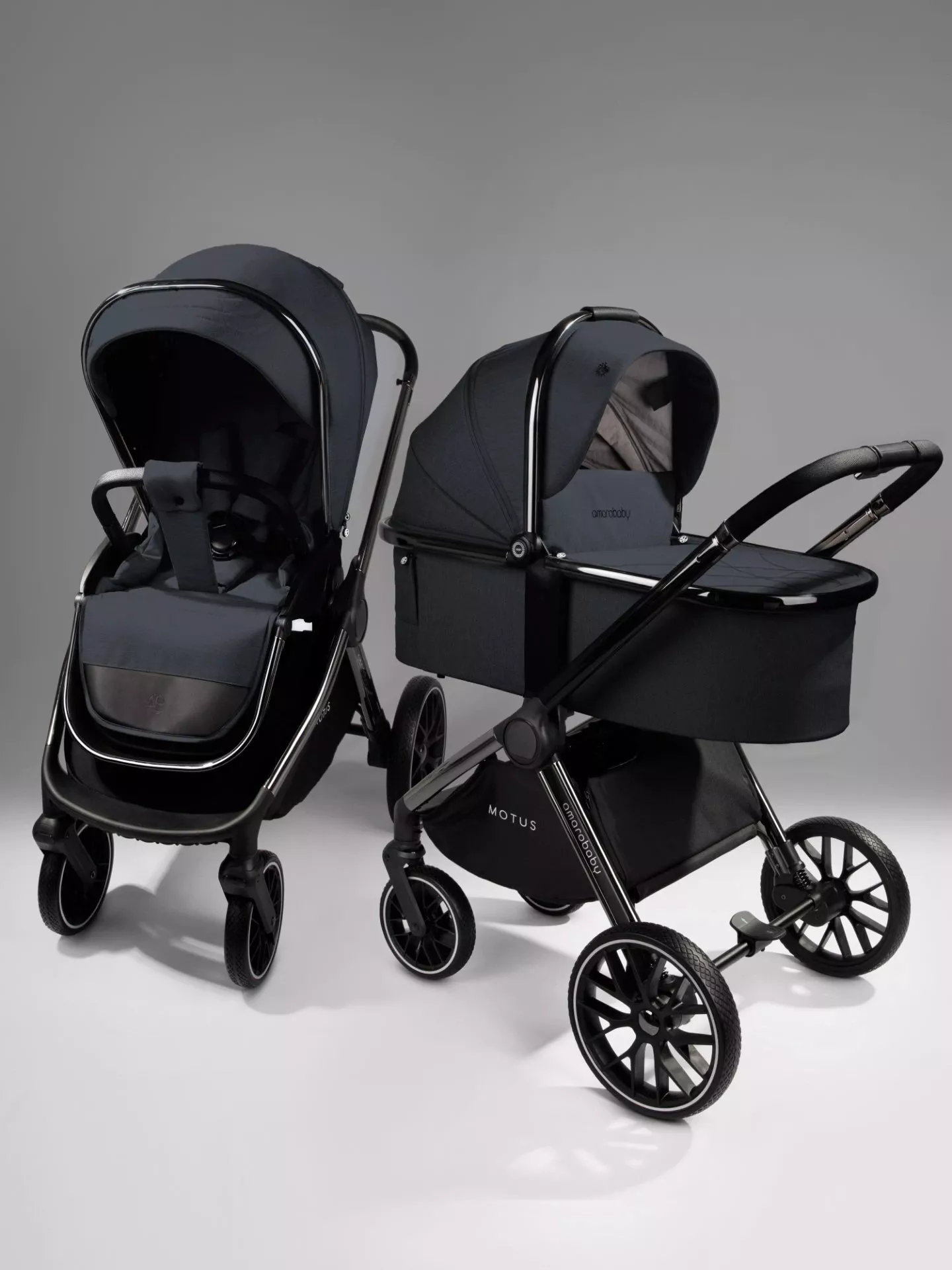 картинка Детская коляска Amarobaby Motus  V2 2 в 1 от Компасик.ру гипермаркет детских колясок и автокресел