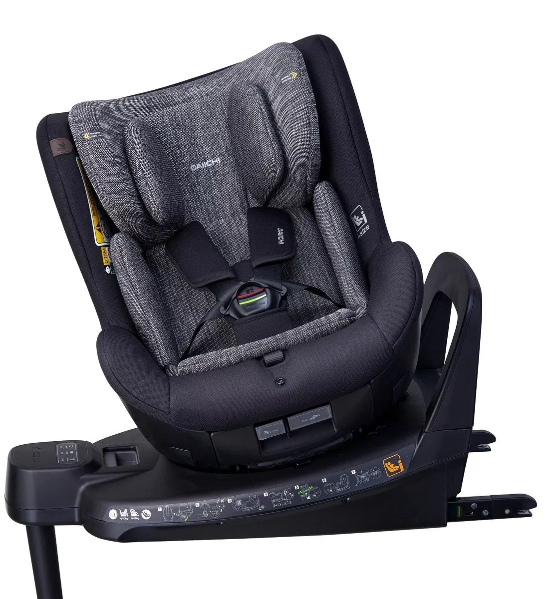 картинка Автокресло Daiichi One-FIX 360 i-Size DA-D5100 (0-18 кг) от Компасик.ру гипермаркет детских колясок и автокресел