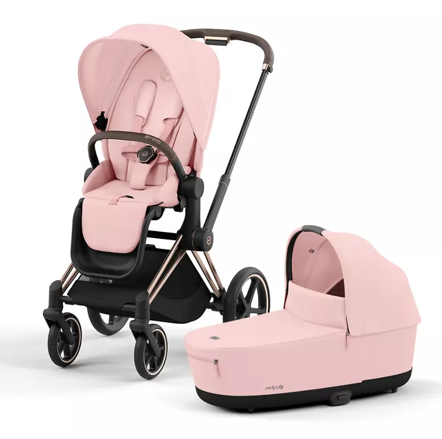 картинка Детская коляска Cybex Priam IV шасси Rosegold 2 в 1 от Компасик.ру гипермаркет детских колясок и автокресел