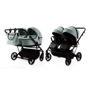 Детская коляска для двойни Adamex Leo Duo 2 в 1