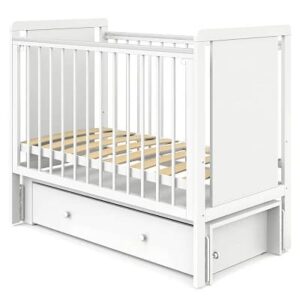 Кровать детская Indigo Classic маятник на колесах, ящик