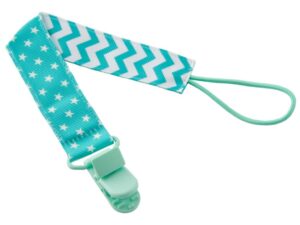 Держатель для пустышки и соски на ленте с прищепкой ROXY-KIDS MINT SOOTHER SAVER
