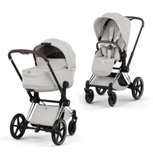 Детская коляска Cybex Priam V шасси Chrome Brown 2 в 1